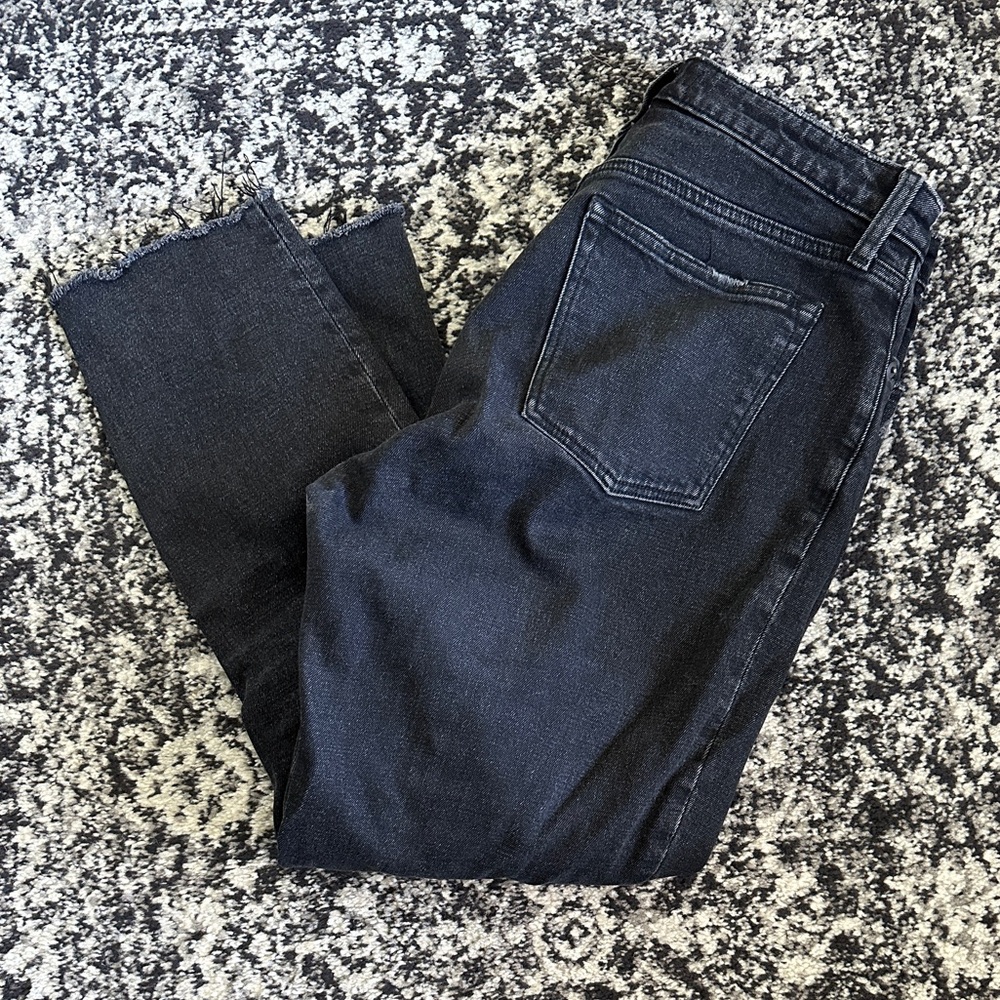 Abercrombie and fitch the skinny high rise straight leg curve love jeans